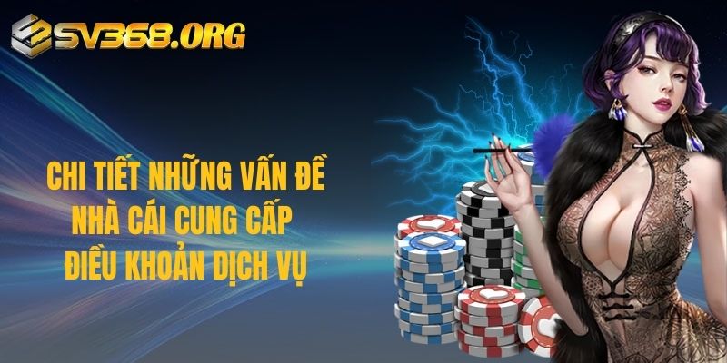 Chi tiết những vấn đề nhà cái cung cấp điều khoản dịch vụ